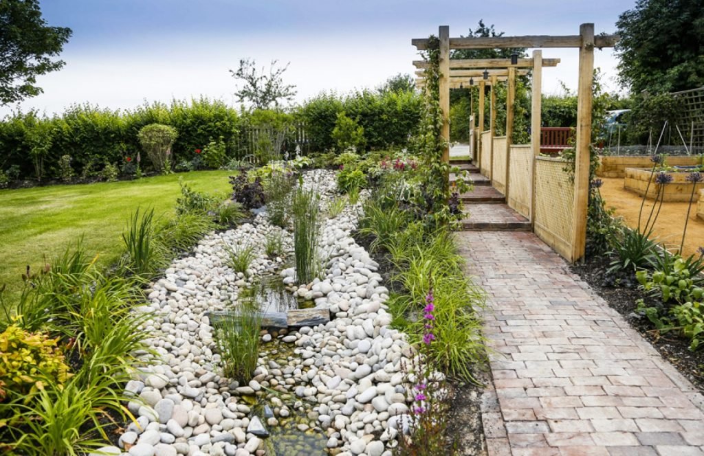 A garden flowing from The Downs