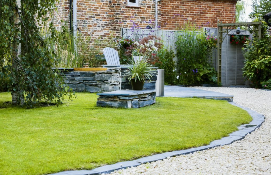 A show garden in the making