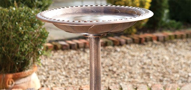 Win A Bronze-Finished RSPB Bird Bath