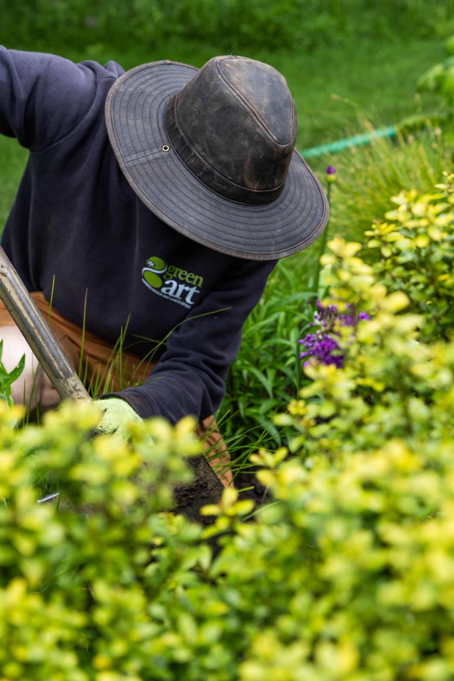Toby's Hat is doing gardening
