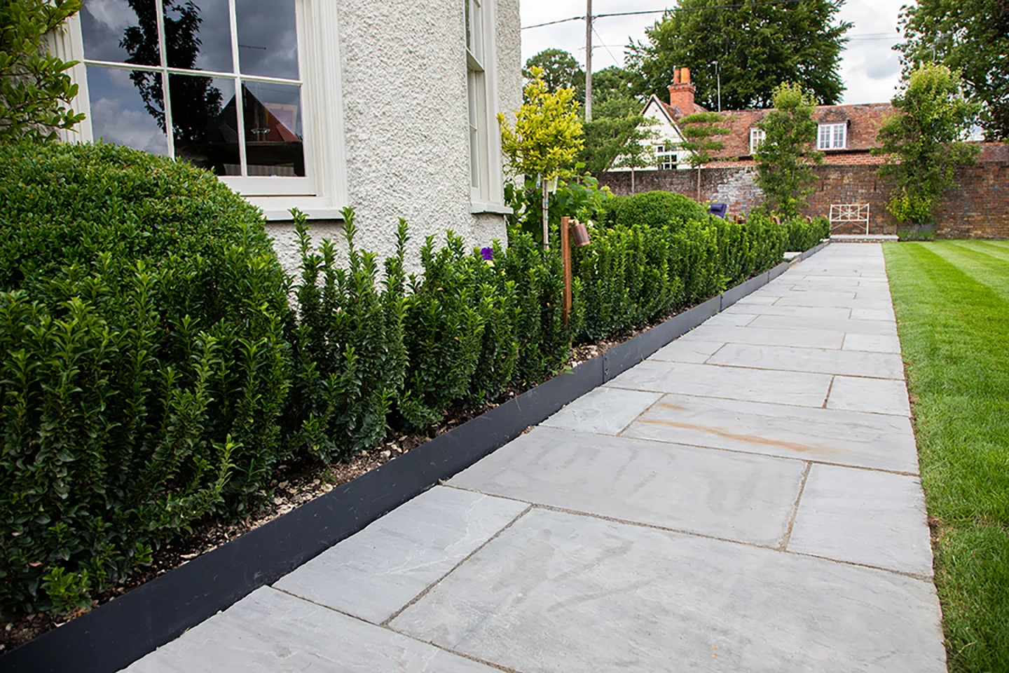 Driveway leading to house